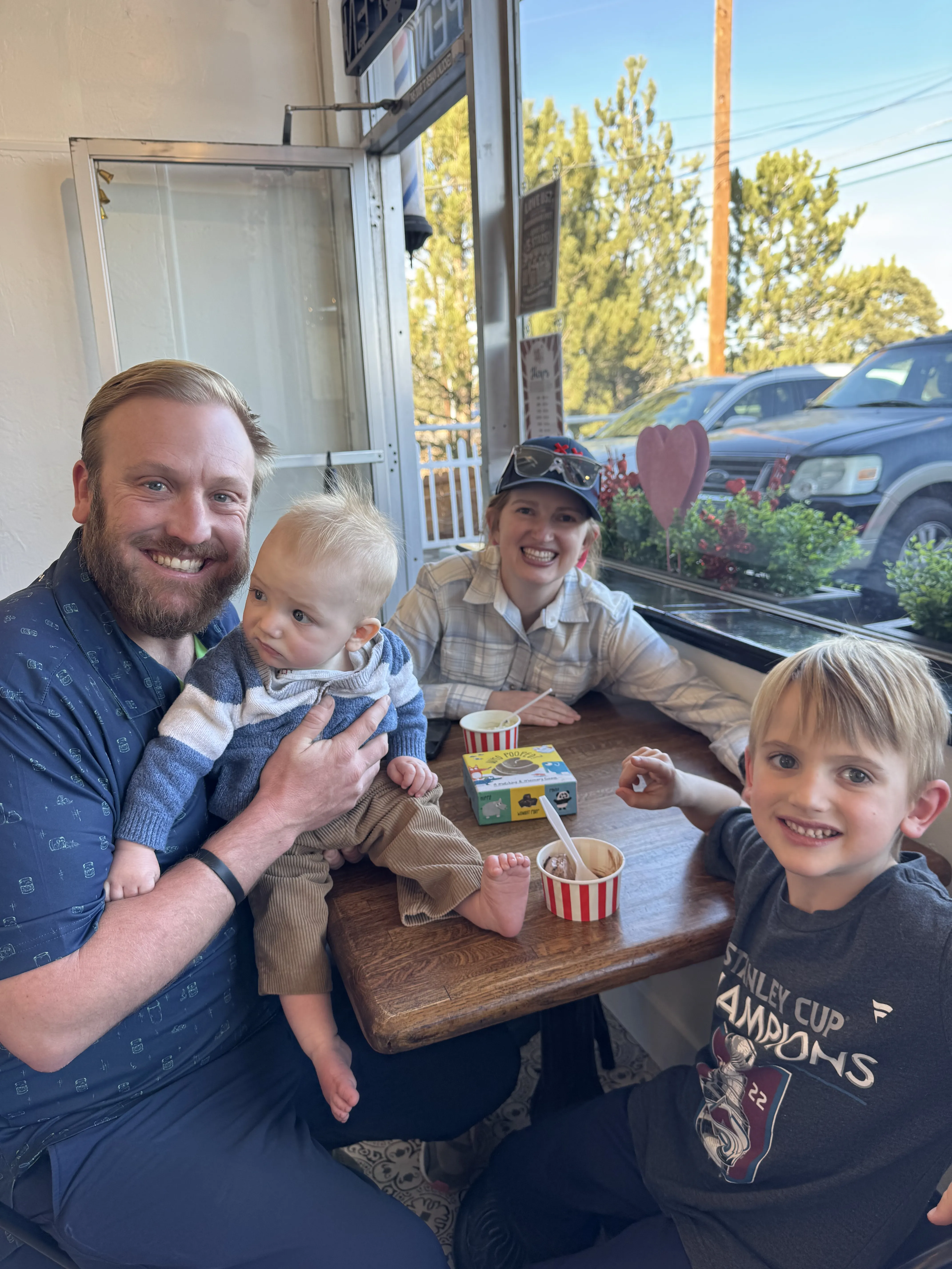 Banana split sundae at Sweet Sundaes